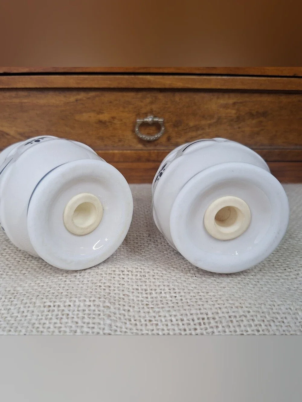 Longaberger, Woven Traditions In Blue. Salt And Pepper Shaker